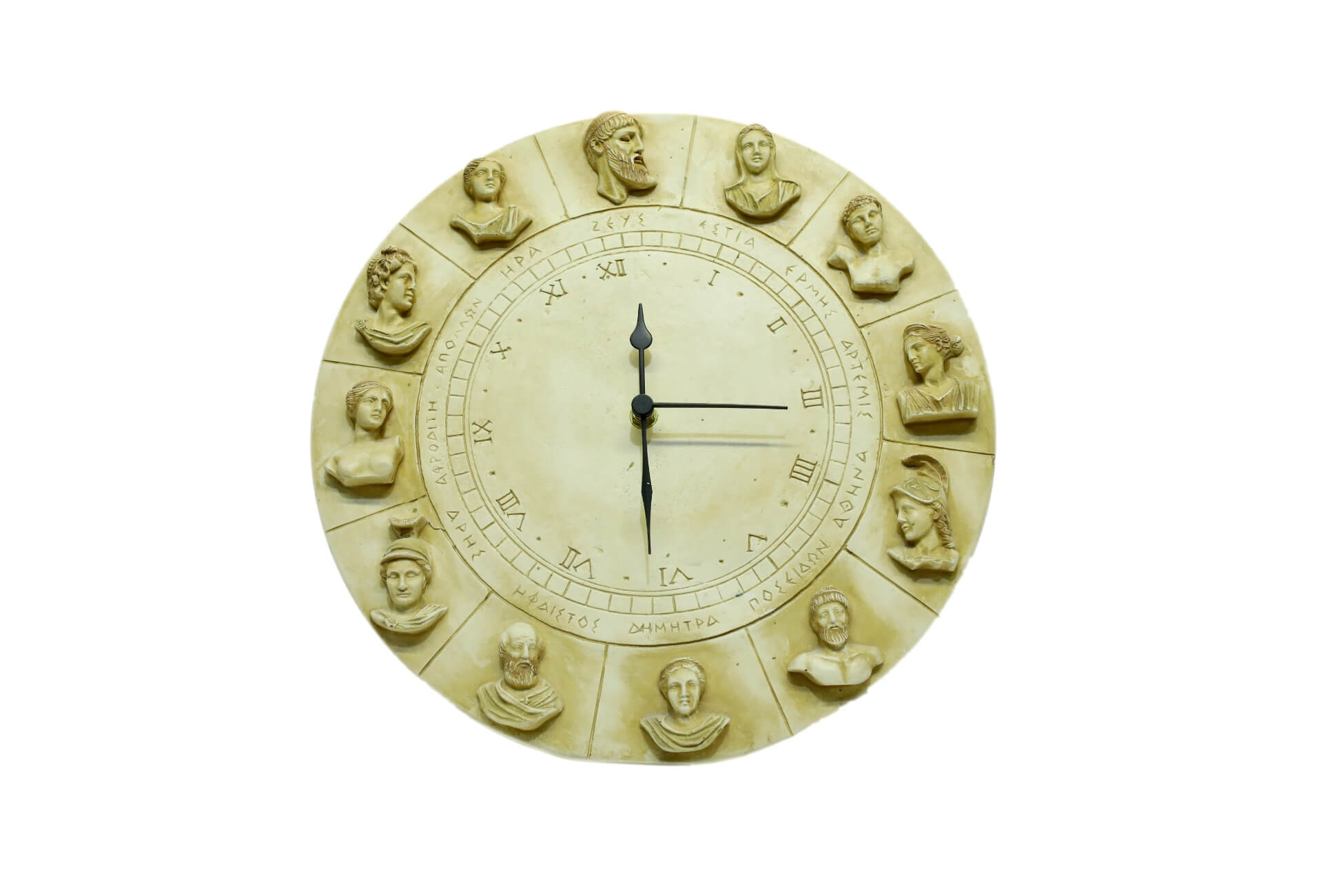 Clock With Twelve Gods of Olympus (Ρολόι με 12 Θεούς του Ολύμπου)